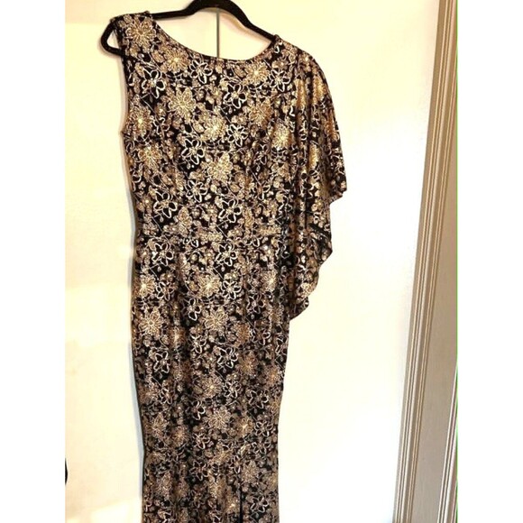 Unbranded Dresses & Skirts - One Shoulder Short Sleeve Slit Hem Mermaid Dresse